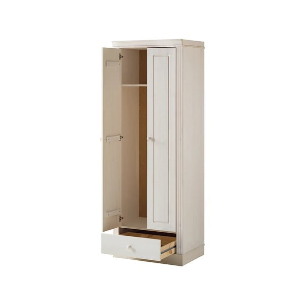 Бял гардероб от масивен бор 65x180 cm Anita – Støraa-image-4