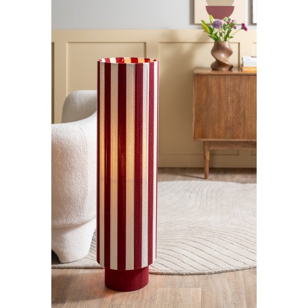 Червена/бяла въжена подова лампа (височина 106 cm) Vienna Stripes – Leitmotiv-image-1