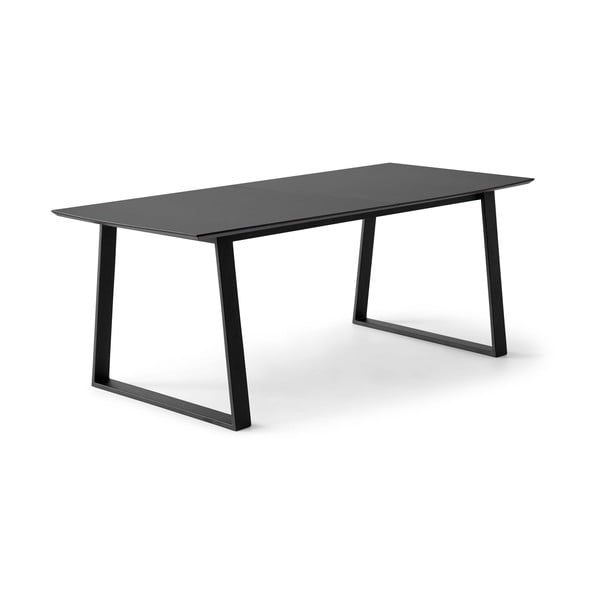 Черна сгъваема трапезна маса с черен плот100x210 cm Meza – Hammel Furniture