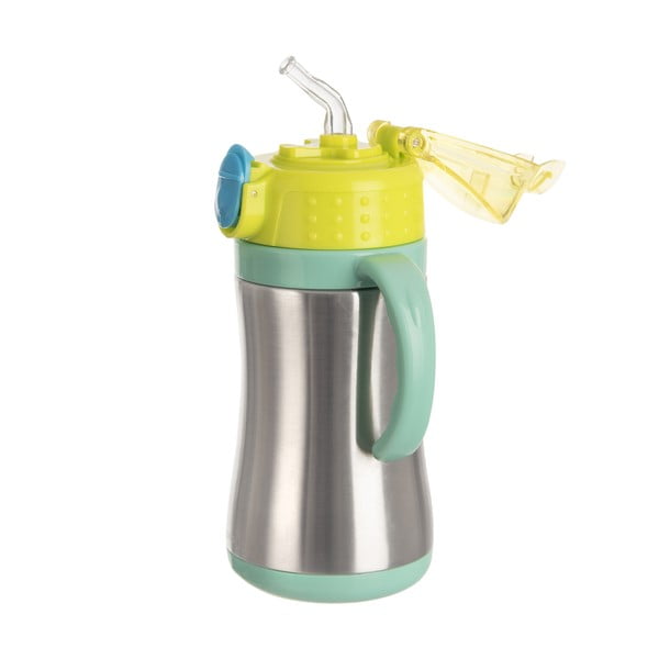 Зелена бебешка бутилка от неръждаема стомана 330 ml - Orion-image-1