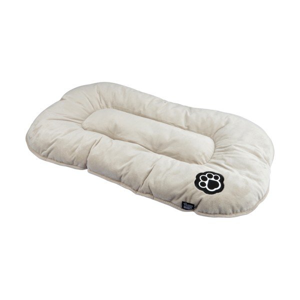 Бежово велурено легло за домашни любимци за куче 87x55 cm Flakes – Love Story