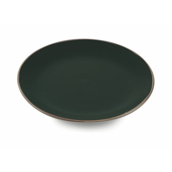 Комплект от 6 черни керамични чинии за вечеря Villa d'Este Kora - Villa d'Este