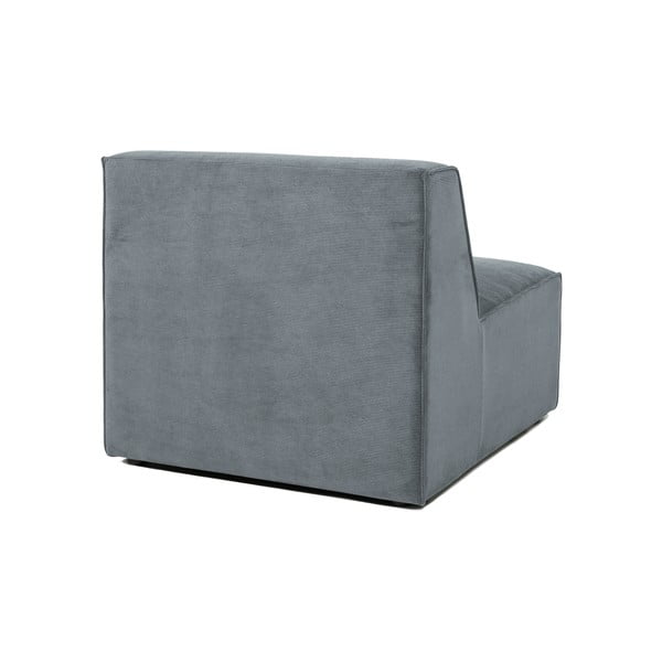 Сив модулен диван от рипсено кадифе (среден модул) Sting – Scandic-image-2