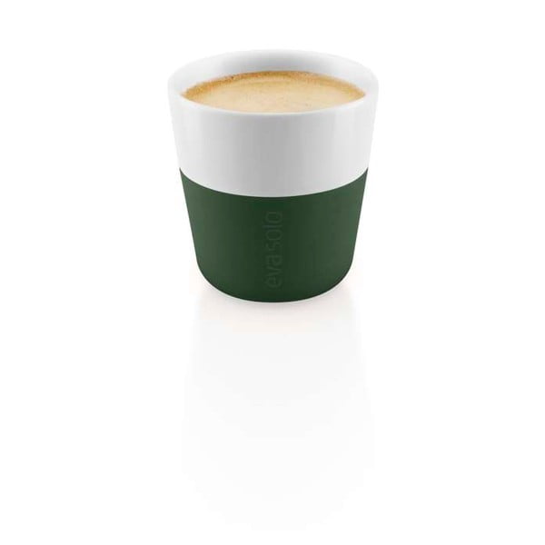 Зелени и бели порцеланови чаши за еспресо в комплект от 2 чаши от 80 мл - Eva Solo