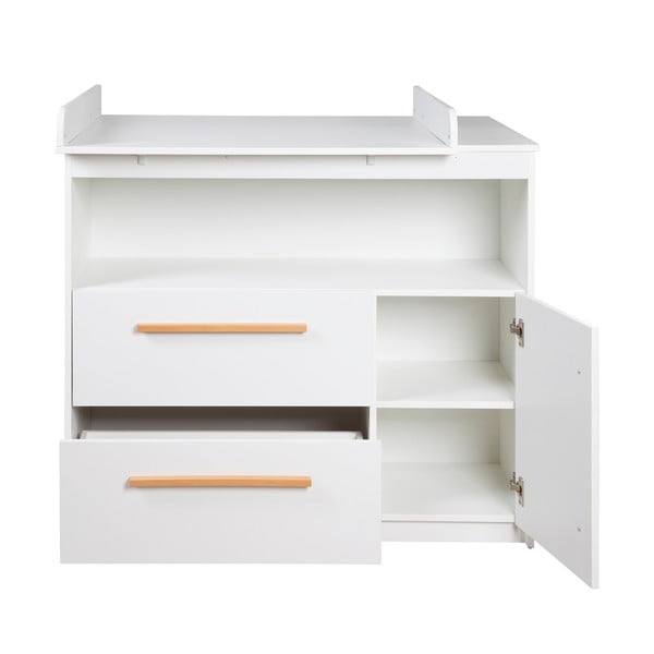 Бял нисък детски скрин 107x98 cm Lilo – Roba-image-3