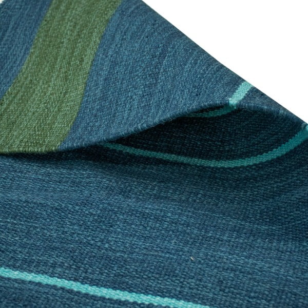 Тъмносин двустранен килим за открито, изработен от рециклирана пластмаса , 160 x 230 cm Marlin - Green Decore-image-4