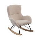 Бежов люлеещ се детски стол от букле Rocky – Vipack