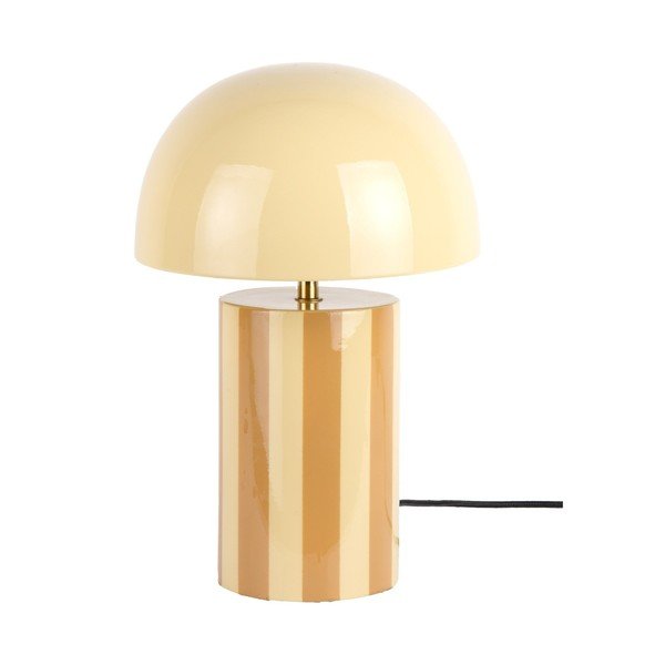 Жълта метална настолна лампа (височина 34 cm) Rayado – Leitmotiv