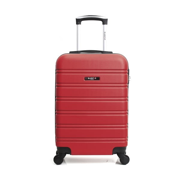 Červené zavazadlo na 4 kolečkách Bluestar Santa Barbara