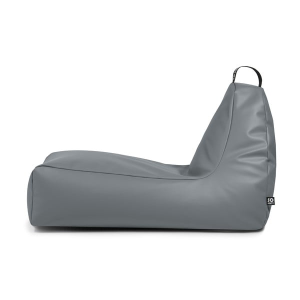 Бежов пуф от изкуствена кожа Chill XXL – So Soft?-image-2