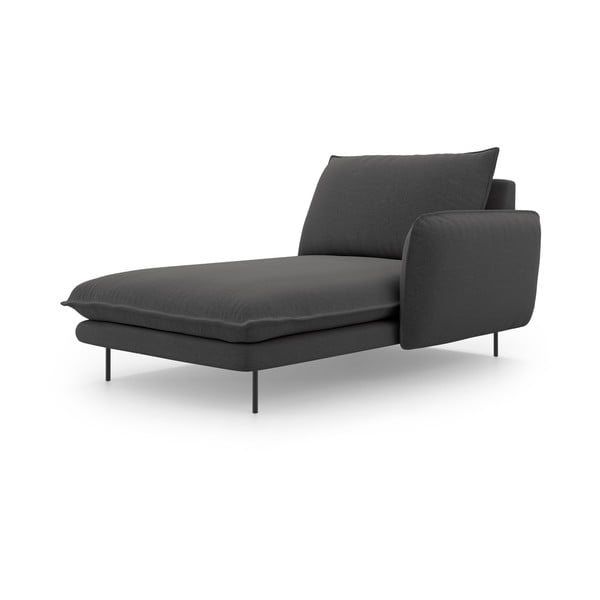 Тъмносив стол за отдих, десен ъгъл Vienna - Cosmopolitan Design-image-2