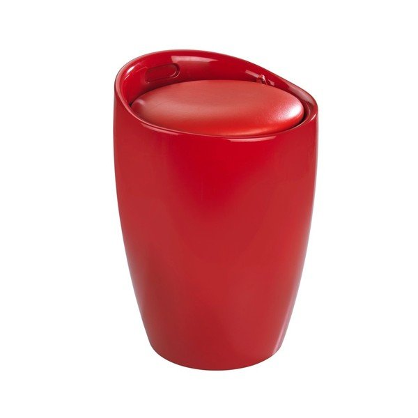Червен кош за пране и табуретка в едно , 20 л Candy - Wenko-image-1