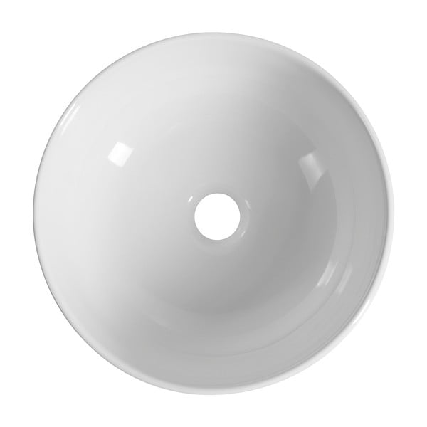Бяла керамична кръгла мивка ø 33 cm Emmi – Sapho-image-2