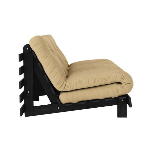 Сгъваем диван в цвят горчица 160 cm Roots Black Night – Karup Design-image-4