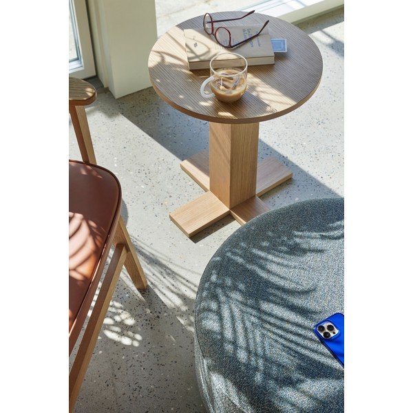 Кръгла странична масичка от декор от дъб  ø 45 cm Koohi – Hübsch-image-3