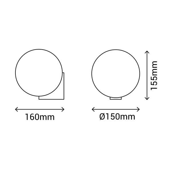 Стенна лампа златна ø 15 cm Obi – SULION-image-4