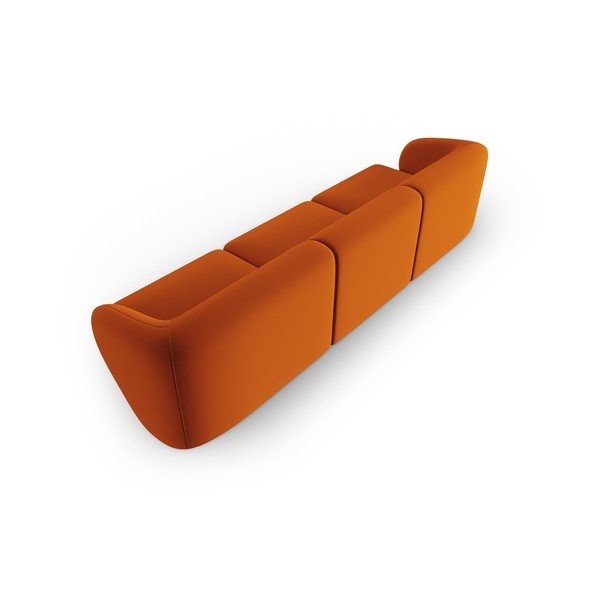 Теракотен кадифен диван 266 cm Paolo – Milo Casa-image-3
