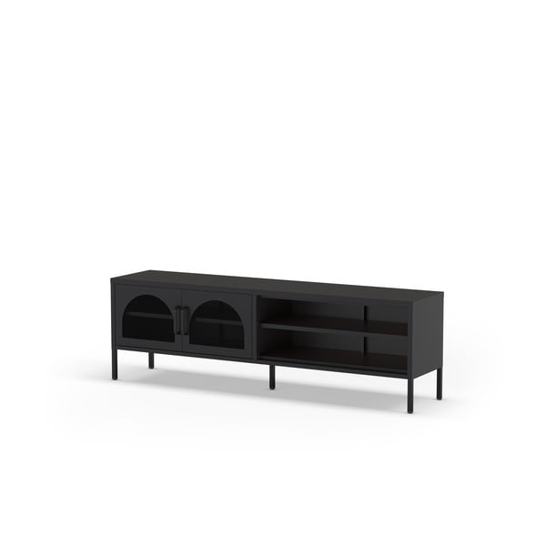 Черна маса за телевизор 160x50 cm Diora – Marckeric-image-1