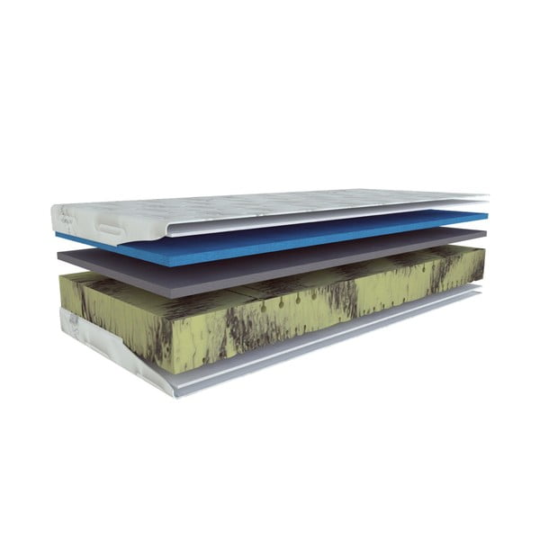 Средно твърд/мек матрак с пяна с две лица 140x200 cm Herbal visco – Materasso-image-1