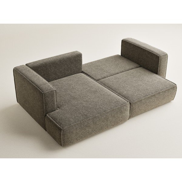 Кафяв шенилов сгъваем/с място за съхранение ъглов диван (ляв ъгъл) Velto – Maison de Rêve-image-3