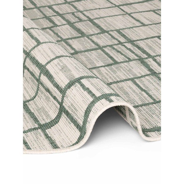 Зелен/кремав кръгъл килим за открито и закрито ø 160 cm Haringey Crouch – Ted Baker-image-3