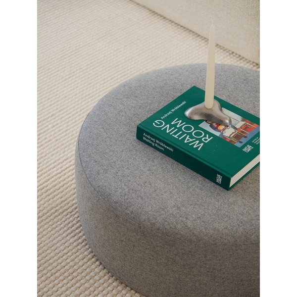 Сива вълнена табуретка Folk – noo.ma-image-2