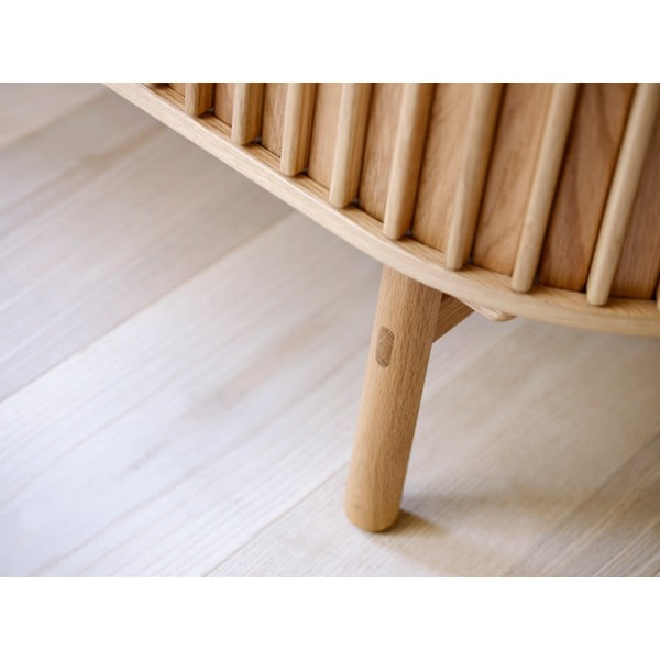 Шкаф от дъб в естествен цвят 110x125 cm Carno - Unique Furniture-image-1