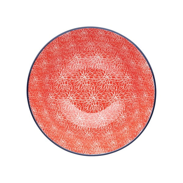 Червена керамична купа , ø 16 cm Floral - Kitchen Craft-image-2