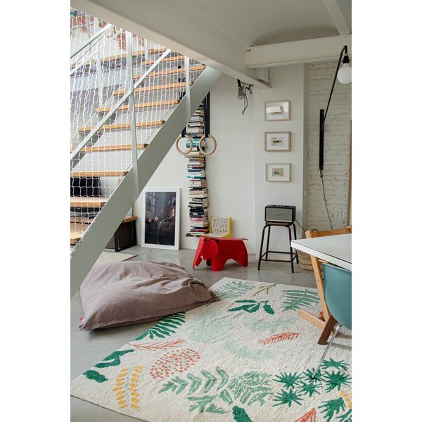 Памучен ръчно изработен детски килим подходящ за пране 170x240 cm Botanic Plants – Lorena Canals-image-4