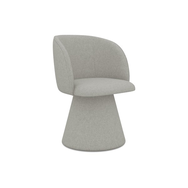 Светлосив тапициран трапезен стол Maia – Makamii