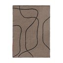 Кафяв памучен килим подходящ за пране 100x140 cm Shadow – Mette Ditmer Denmark