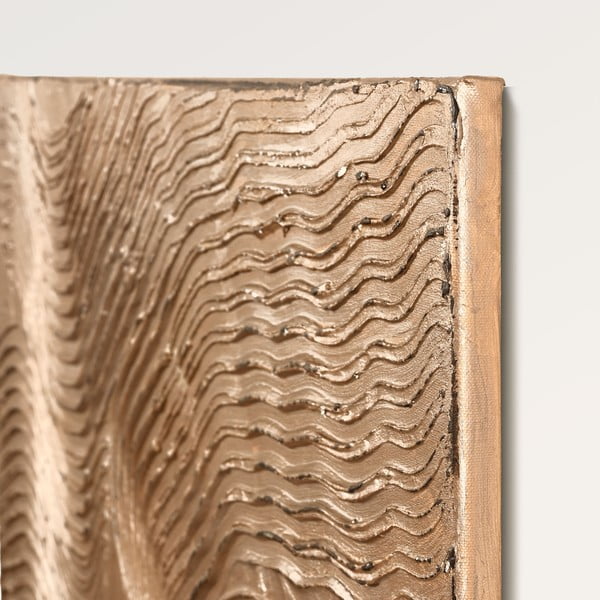 Ръчно рисувана картина 88x118 cm Metallic Brown – Malerifabrikken-image-3