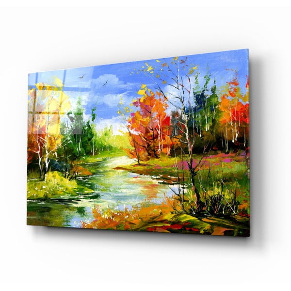 Картина върху стъкло , 110 x 70 cm Colorful Autumn - Insigne