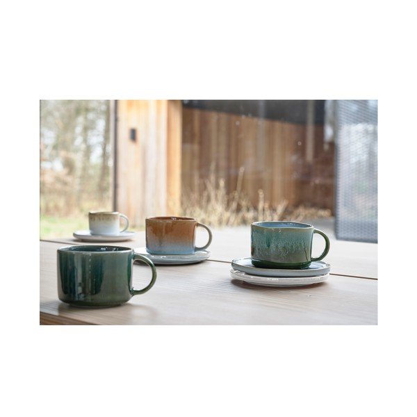 Оранжеви чаши за еспресо от керамика в комплект от 2 чаши от 80 ml Styles - Villa Collection-image-3