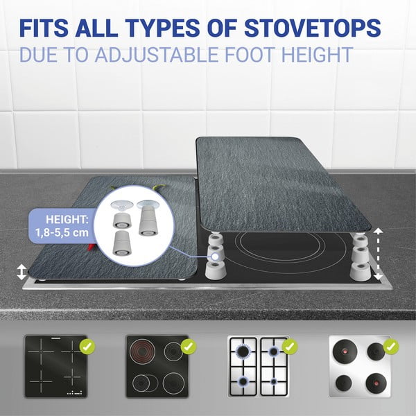 Комплект от 2 стъклени капака за печка , 52 x 30 cm Cayenne - Wenko-image-2