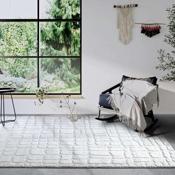 Кремав килим 160x235 cm Artistique Cream White – Elle Decoration-image-1