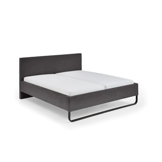Сиво тапицирано двойно легло 180x200 cm Swing - Meise Möbel