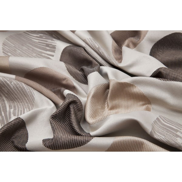 Кафяво/бежово перде от жакард 210x260 cm Cerro – Mendola Fabrics-image-2
