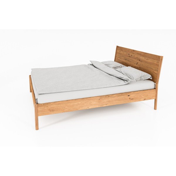 Единично легло от дъбова дървесина 90x200 cm в естествен цвят Pola - The Beds-image-2