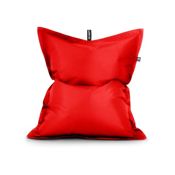 Червен  пуф от изкуствена кожа Pad L – So Soft?