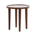 Кръгла странична масичка от масивна акация ø 49 cm Qiano – Light & Living