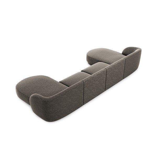 Сив ъглов диван Miley - Micadoni Home-image-4