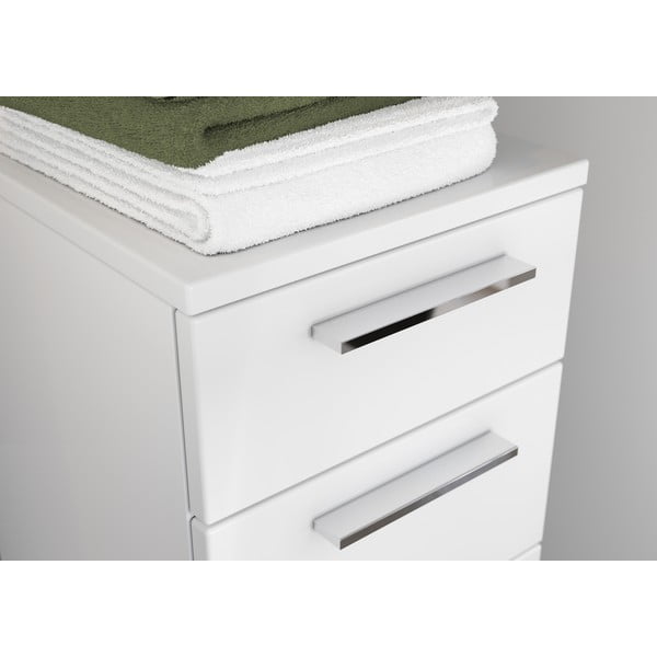 Бял нисък шкаф за баня 30x86 cm Arvada - Germania-image-3