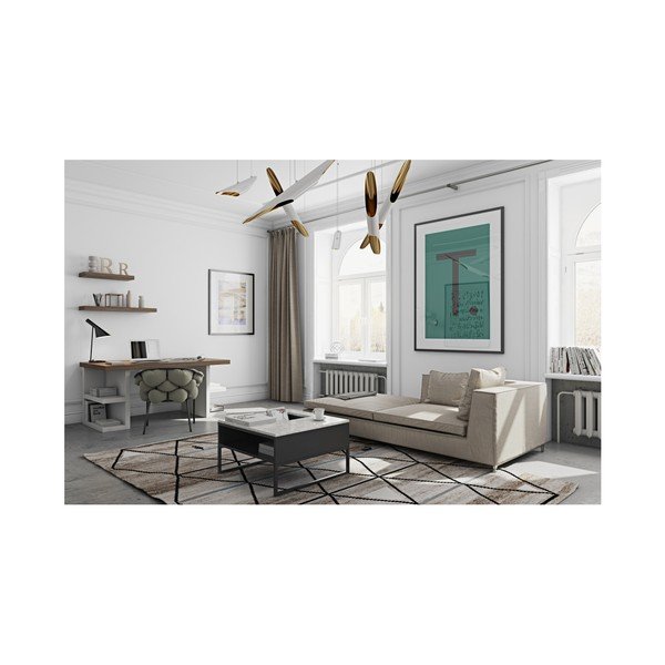 Кафява мултифункционална работна маса, дължина 160 cm - TemaHome-image-4