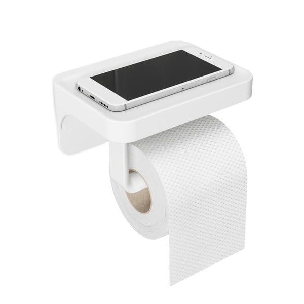 Самозадържащ се пластмасов държач за тоалетна хартия Flex - Umbra