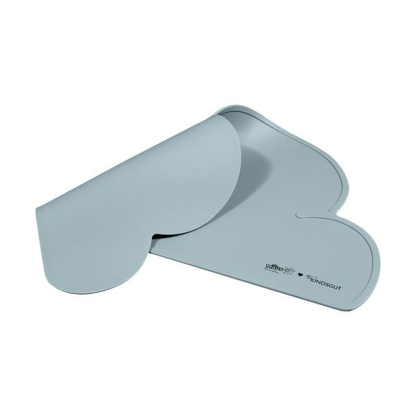 Синя силиконова подложка за хранене Мишка, 49 x 27 cm - Kindsgut-image-1