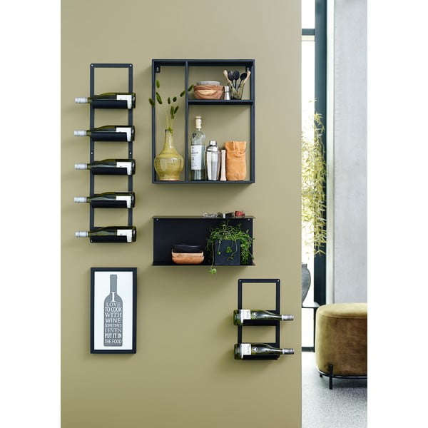 Черна желязна етажерка Thomas, 50 x 60 cm Joy - Canett-image-3