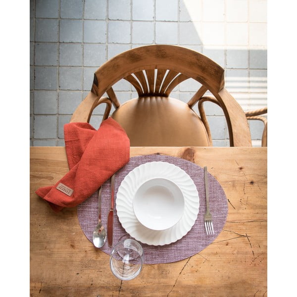 Розова и лилава подложка Овал, 46 x 33 cm - Tiseco Home Studio-image-1