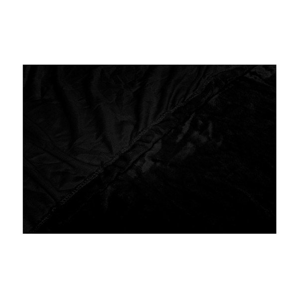 Черен чаршаф от микроплюш, 180 x 200 cm - My House-image-1