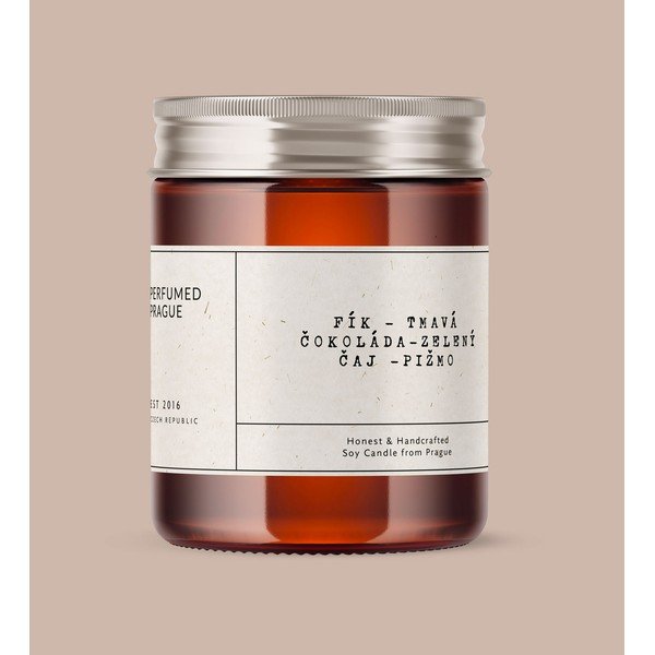 Ароматна свещ от соев восък време на горене 40 час #44 Chocolate, Fig, Musk – Perfumed Prague-image-1